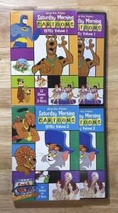 Dessins animés du samedi matin : années 70 : vol. Lot 1 & 2 DVD 4 disques avec slipcovers 11+ heures - Photo 1/6