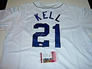 GEORGE KELL DETROIT TIGERS,HOF JSA/COA SIGNED OFFICIAL LICENSED MAJESTIC JERSEY - Picture 1 of 1
