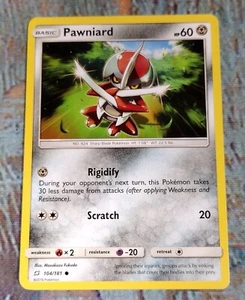 Tarjeta Pokémon básica Pewniard 2019 Team Up 104/181 común - Imagen 1 de 4