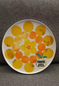 Vassoio Aranciata Fanta Pubblicitario Vintage Plastica Mebel Cm. 31 - Foto 1 di 5