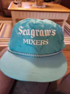 Cappello/Berretto Camionista Vintage Snapback Ropebill Seagrams Mixer - Foto 1 di 5
