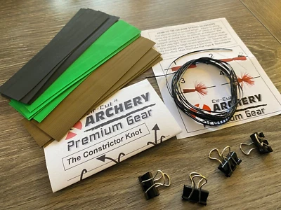 Bow String CAT WHISKER - COMPLETE DIY KIT - CAMO - Silencer Silencers Archery - Image 1 of 4