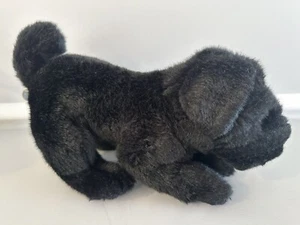 Animal Alley Toys R Us Carlino Peluche Cane Cucciolo Nero Carlin Peluche Realistico - Foto 1 di 10
