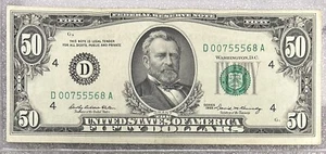 1969 Cleveland D Note $50 Dollar Bill 50BL57 - Picture 1 of 2