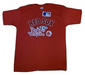 Boston Red Sox 1986 A.L. Ost Div. Champions Trench T-Shirt Herren Gr. Large Neu - Bild 1 von 6