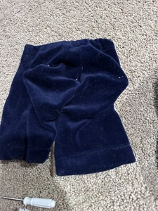 Vintage Cabbage Patch Kids Outfit Clothes Navy Blue Velvet Pants - Picture 1 of 3
