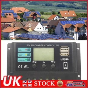 10A/20A/30A Solar Controller Dual USB Port 12V 24V for Lead-Acid Lithium Battery - Picture 1 of 15