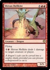1x Shivan Hellkite MTG Duel Decks: Knights vs. Dragons NM Magic Regular