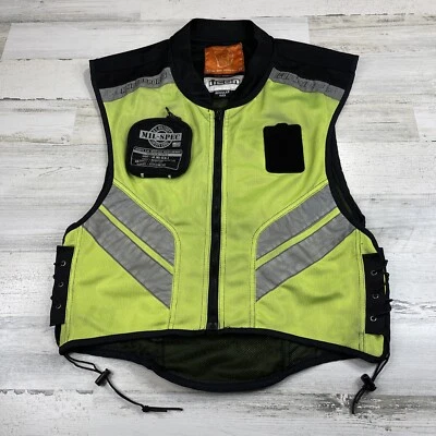 ICON Motorsports Mesh Mil Spec Vest Fluorescent Regular Size Reflective Yellow - Image 1 of 4