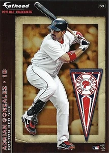 ADRIAN GONZALEZ FATHEAD TRADEABLES BOSTON RED SOX REMOVABLE STICKER 2012 #53 - Picture 1 of 12