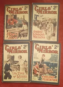 Vintage Girls` Magazine: The Girls` Mirror - Four Consecutive Issues From 1929. - Imagen 1 de 6