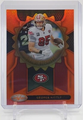 2022 Certified George Kittle Orange SA-15 Seal Of Approval #021/149 ERROR CARD - Image 1 of 2