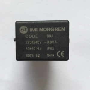 1pc 89J CODE 220v/240V 8.0VA 50/60HZ IP65 Norgren Coil - Afbeelding 1 van 4
