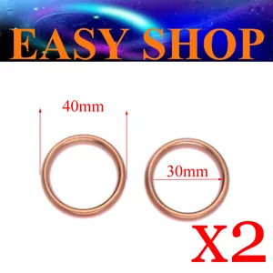 2X 40mm 30mm Exhaust Muffler Gasket Seal 50cc 110cc 250cc 300cc Dirt PITPRO BIKE - Picture 1 of 4
