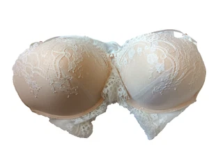 Ann Summers Between The Sheet UK 38G Ivory Underwire Padded Longline Harness Bra - Picture 1 of 5