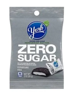 Empanadas York Peppermint - sin azúcar/aspartamo - envueltas individualmente - 3 oz Foto 1 de 2