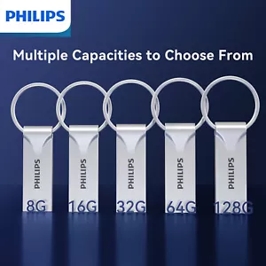 Philips 2.0 USB Keychain Drive 128GB, Shockproof & Compact for Music/Photos St - Picture 1 of 13