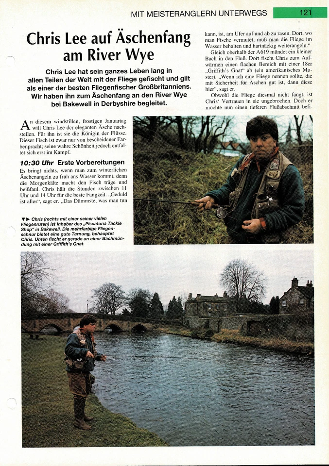 Chris Lee on Grayling by the River Wye - Master Angler Info Card - Image 1 of 1