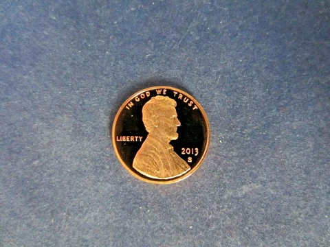 2013-S Deep Cameo Proof Lincoln Cents Mirror Finish / reverse side - SHIELD Cover