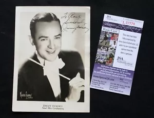 Foto autografiada original firmada por Jimmy Dorsey líder de banda 5x7 en blanco y negro JSA - Imagen 1 de 1