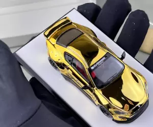 HKM 1:64 Scale Plating Gold GTS M145 MK1 LBWK Sports Model Diecast Metal Car - Picture 1 of 9