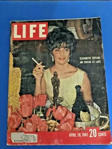 LIFE Magazine April 28, 1961 Elizabeth Taylor Oscar, Castro/Cuba, Ringling Bros - Picture 1 of 10