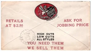 1903 Radcliffe Schuhe Agent Monroe Bros. of Philadelphia Werbehülle A3 - Bild 1 von 2