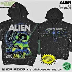 Studiohouse Alien Película Tie Dye Sudadera con Capucha Nueva Sellada Talla Pequeña - Imagen 1 de 2