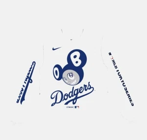 Takashi Murakami + MLB World Tour Tokyo Series 2025 Dodgers LS Tee - White Large - Picture 1 of 3
