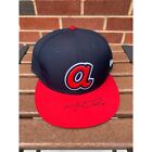 Matt Olson MLB Authenticated and Autographed Hat - Fitted Size 8 Atlanta Braves