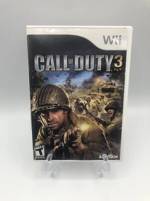 Call of Duty 3 (Nintendo Wii 2006) CIB Complete w/ Manual Tested - Image 1 of 4