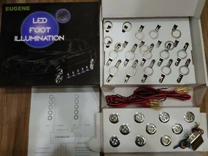 White LED Car Motorcycle Door Side Foot Illumination Light Lamp Universal 10pcs - Picture 1 of 6