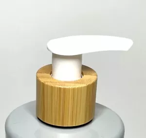 Bambus Lotion Pumpe 24/410 Bambus/Weiß Lotion/Seife Abschließbar Pumpe JEDE MENGE - Bild 1 von 1