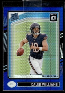 2024 PANINI DONRUSS OPTIC BLUE HYPER PRIZM CALEB WILLIAMS CHICAGO BEARS RC SP - Imagen 1 de 2