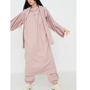 Baserange Lesie Kleid Kaftan Kaftan Ahimsa Roh Wildseide Pompei Rose Gr. M Neu mit Etikett - Bild 1 von 16