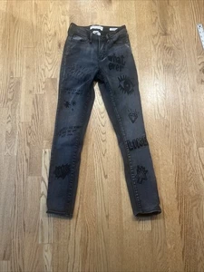 Mashed Potatoes Denim Black Graffiti Stretch, Jeans - LA Designer Gr. 3 0028 - Bild 1 von 7