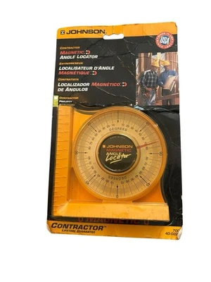 1 Johnson Level & Tool 700 Magnetic Angle Locator Yellow More Units Available - Image 1 of 4