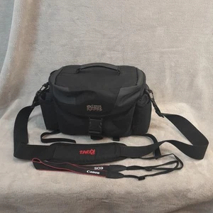 Canon Rebel Camera Carry Shoulder Bag 15" Case Multi Compartment W/camera Strap - Picture 1 of 8