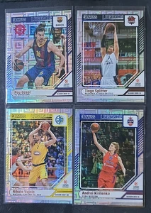 2024-25 DONRUSS EUROLEAGUE 4-CARD LEGENDS LOT Gasol/Splitter/Vujcic/Kirilenko - Picture 1 of 2