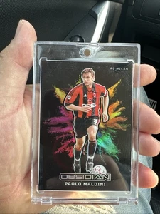 2024-25 Panini Obsidian Paolo Maldini Color Blast SP Black #13 AC Milan - Bild 1 von 3