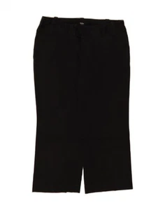 MOSSIMO Womens Stretch Straight Capri Trousers US 2 XS W28 L21 Black N206 - Picture 1 of 3