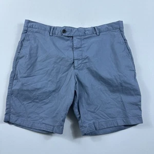 SUITSUPPLY Porto Shorts Men's 36 Cotton Stretch Zip Fly Chino Casual Blue - Picture 1 of 5