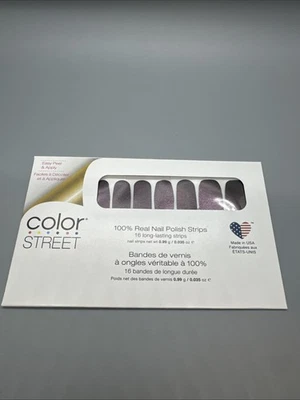 Tiras de uñas color calle materia oscura púrpura brillo retiradas ENVÍO GRATUITO Foto 1 de 2