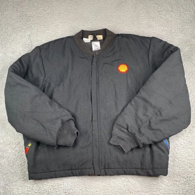 Workrite FR Jacket Mens 2XL Black Flame Resistant Full Zip Workwear HRC 4 - Image 1 of 4