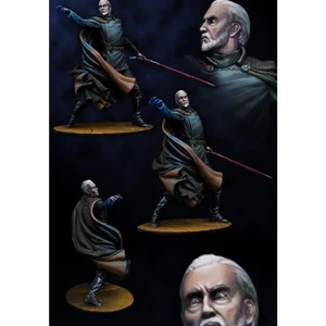 1/24 75mm Resin Model Kit Count Dooku Star Wars Unpainted - Picture 1 of 1