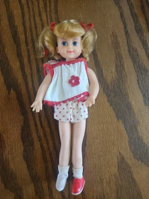 Vintage 1965 Mattel Family Affair Buffy Bendable Doll 6” Japan Missing Shoe - Image 1 of 4