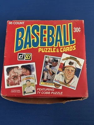 1983 Donruss Baseball Wax Box 36 Packs Beautiful Gwynn Boggs Sandberg Rookie *3 - Image 1 of 3