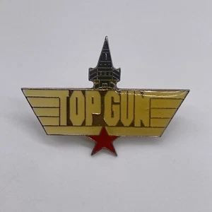 Vintage Top Gun Enamel Lapel Hat Pin - Picture 1 of 4
