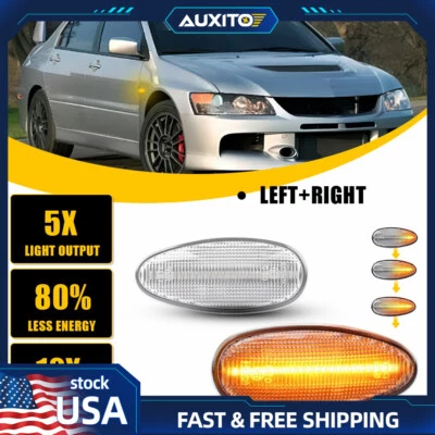 For 2001-2006 Mitsubishi Lancer Dynamic LED Side Marker Turn Light Signal Lamp — 第 1/4 张图片