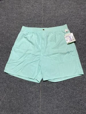 Pantalones Cortos Vintage Años 70 80 Ocean Pacific OP Para Hombre Bolsos Algodón Cian Azul Caramelo • XL Foto 1 de 4